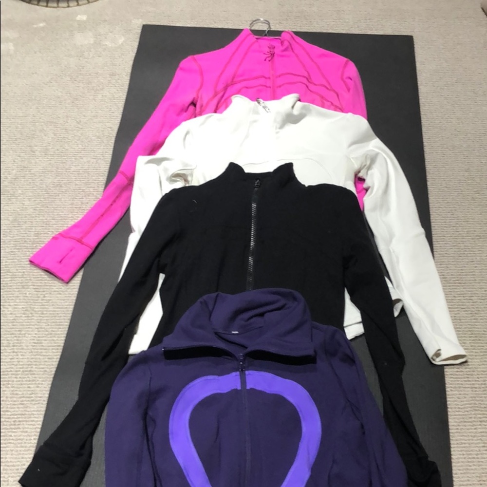 Lululemon Lot of 4 jackets size 8